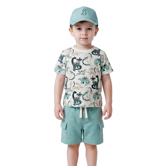 CONJUNTO CON GORRA DINO