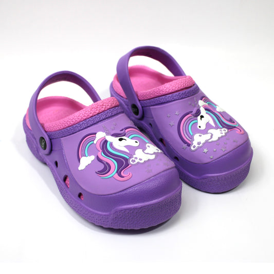 SANDALIA TIPO CROCS UNICORNIO