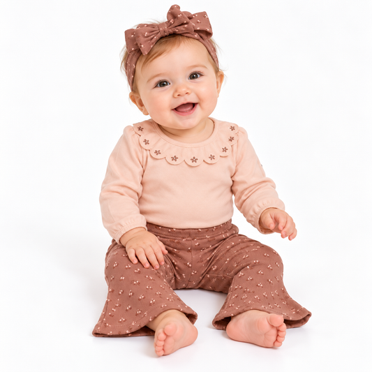 CONJUNTO BEBE NIÑA DE PAÑALERO