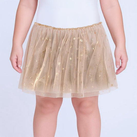 FALDA TUTU CORAZON GLITER