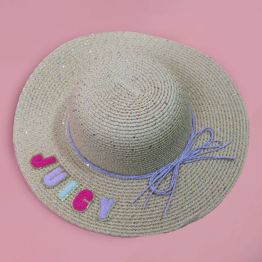 SOMBRERO BORDADO Y LENTEJUELA