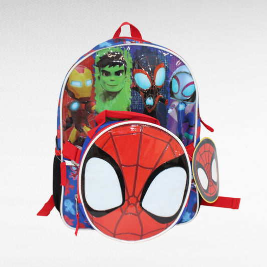 MOCHILA PREESCOLAR SPIDEY CON LONCHERA MARVEL