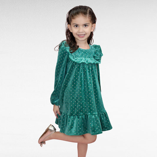 VESTIDO TERCIOPELO CON DIADEMA