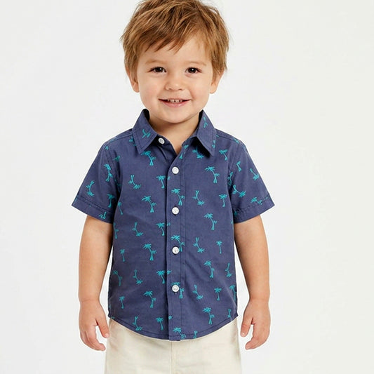 CAMISA PALMERAS AZUL