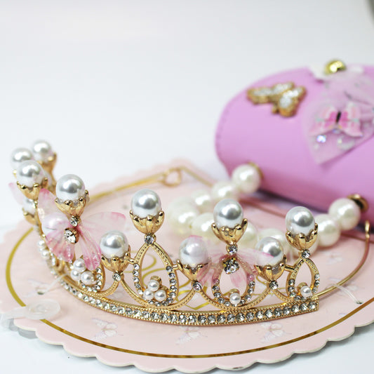 SET BOLSA Y DIADEMA CORONA