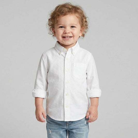CAMISA LISA MANGA LARGA GAP