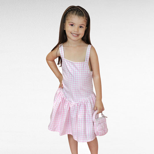 CONJUNTO VESTIDO CUADRO