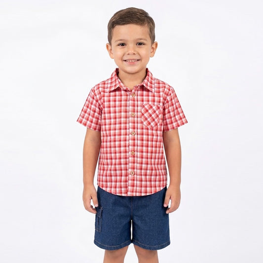 CONJUNTO CAMISA A CUADROS