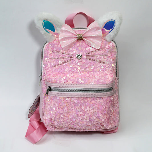 MOCHILA OREJAS CONEJO LENTEJUELA