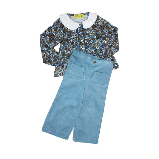 CONJUNTO NIÑA FLOREADO