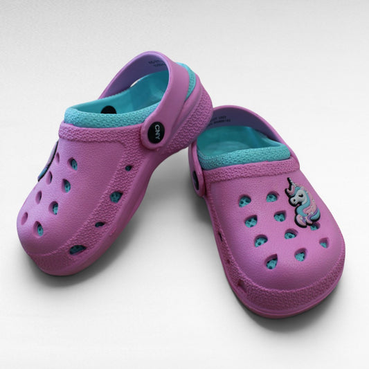 SANDALIA TIPO CROCS UNICORNIO