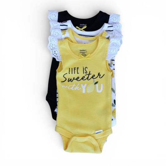 SET 4 PZAS PAÑALEROS NIÑA