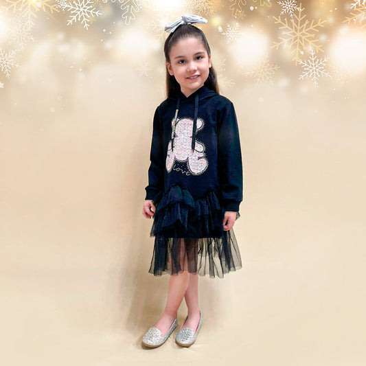VESTIDO CON CAPUCHA