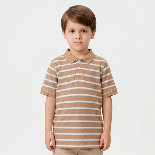 PLAYERA CUELLO POLO LINEAS GAP