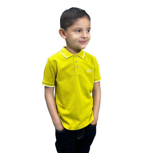 PLAYERA POLO NIÑO BOSS