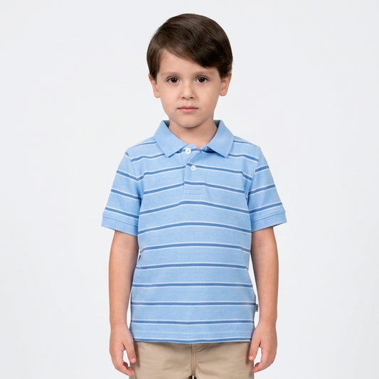 PLAYERA CUELLO POLO LINEAS GAP
