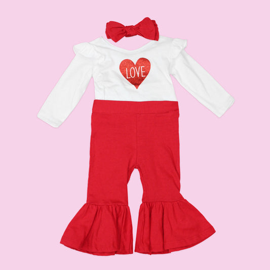 CONJUNTO LOVE NIÑA 3 PZAS