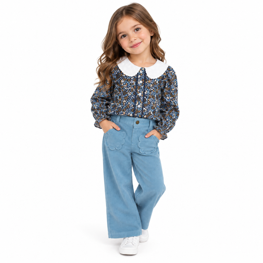 CONJUNTO NIÑA FLOREADO