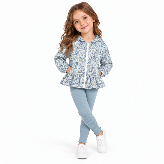 CONJUNTO  3 PZAS CHAMARRA IMPERMEABLE SIRIA JUNIORS