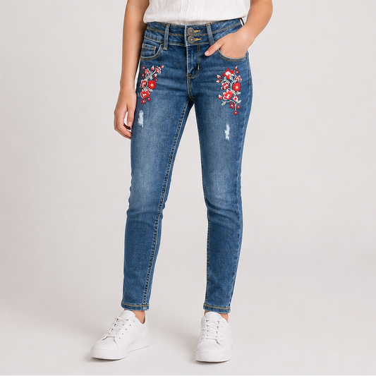 PANTALON CON BORDADO