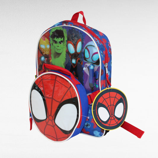 MOCHILA PREESCOLAR  SPIDEY CON LONCHERA MARVEL
