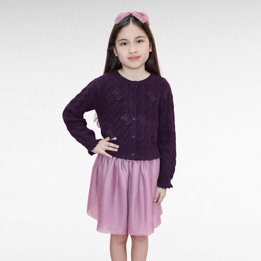 CONJUNTO TEJIDO FALDA TUTU Y MOÑO