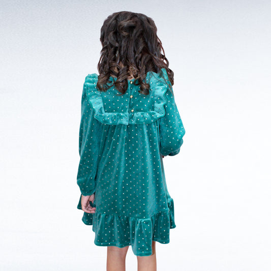 VESTIDO TERCIOPELO CON DIADEMA