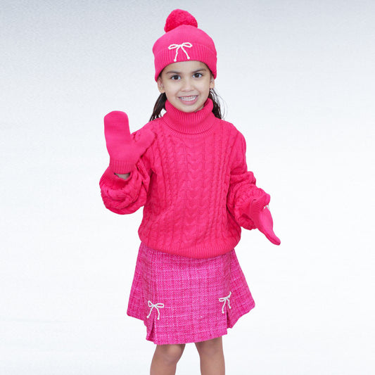 CONJUNTO TEJIDO GORRO Y GUANTES