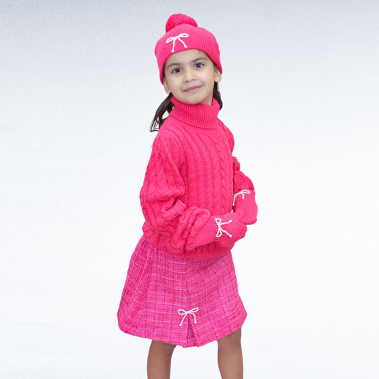 CONJUNTO TEJIDO GORRO Y GUANTES