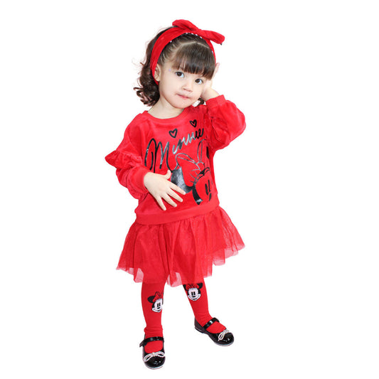 VESTIDO 3 PZAS MINNIE DISNEY