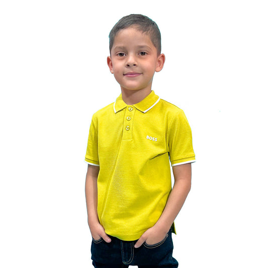 PLAYERA POLO NIÑO BOSS