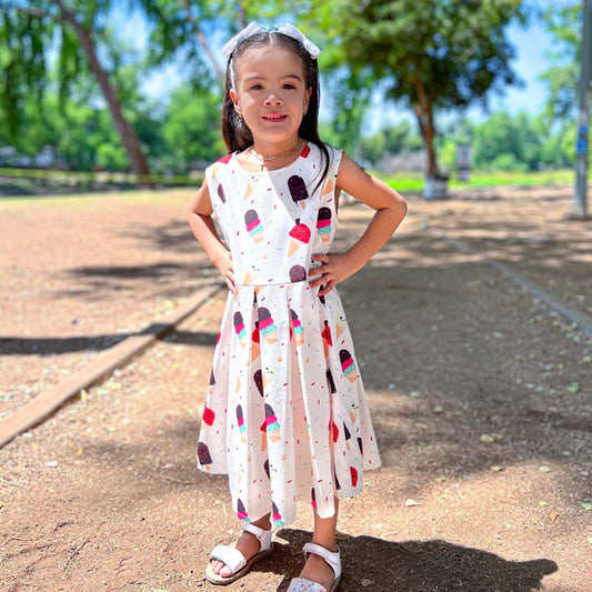 VESTIDO ESTAMPADO DE HELADOS